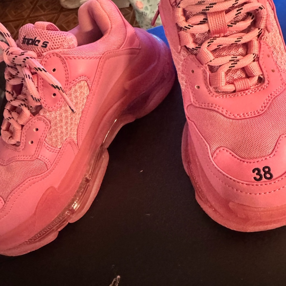 Balenciaga Pink Chunky Sneakers - Picture 6 of 7